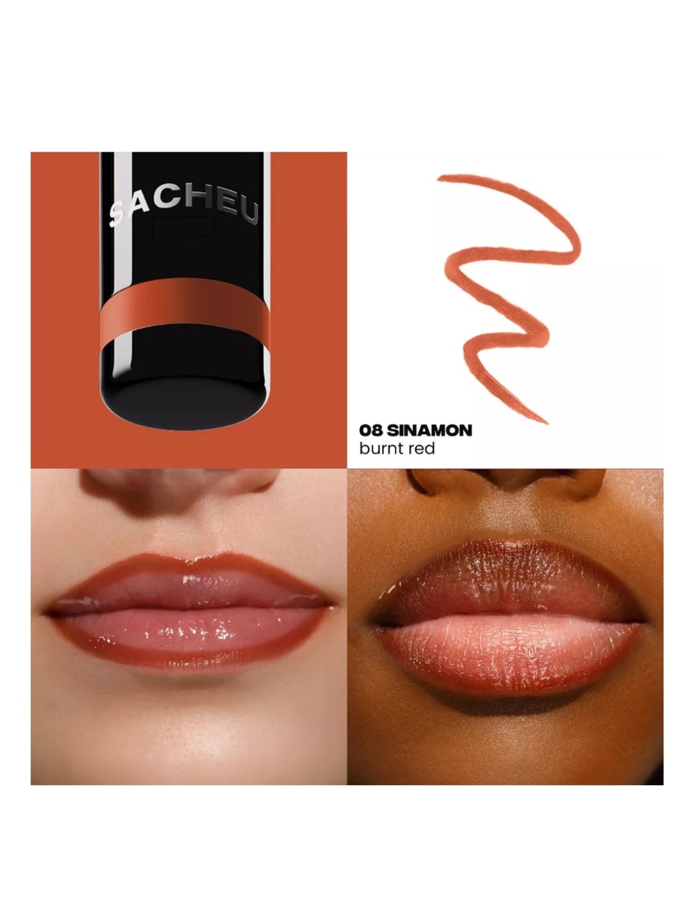 Sacheu Peel-Off Lip Liner Stay-N — 08 SINamon / Burnt Red